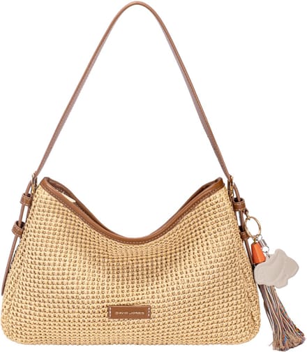 David Jones kunststof handtas Adara - Dames - Bruin