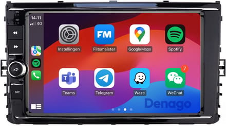 CarPlay autoradio geschikt voor Volkswagen Golf 7 | 2017 t/m 2020 | Android 16 | Draadloos Apple CarPlay & Android Auto | 2GB + 32GB | QuadCore processor | Denago DNG-A362 | 2025 model | 2017 2018 2019 2020 | Bluetooth & Wifi