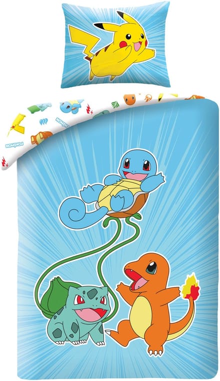 Pokemon Squirtle Dekbedovertrek 140 x 200 cm (70 x 90 cm) polyester