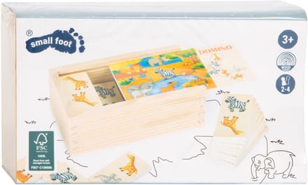 Small Foot - Wooden Domino Game Safari