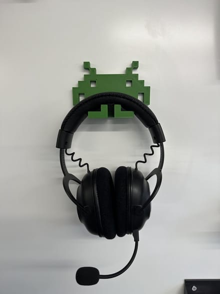 Space Invaders Hoofdtelefoonhouder - muurbevestiging - wandbevestiging - Groen
