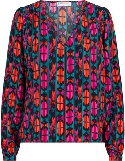 Lofty Manner Blouse Blouse Nancy Pj04 792 Traditional Folk Dames Maat - XS
