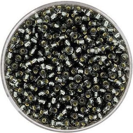 9268-4 Rocailles grijs zilveren kern 2.6mm