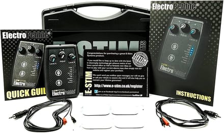 E-Stim Systems - ElectroPebble – Dual Channel Electrosex Powerbox – Zwart