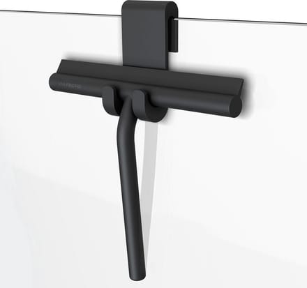 Via Fectio® Douchewisser - Douche Trekker - Mat Zwart - Met Glashaak