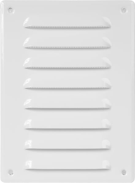 Ventilatierooster met insectenbescherming voor plafond en wand (14 x 19 cm, wit)
