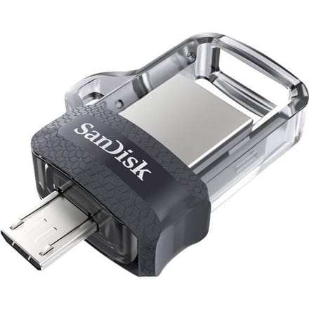 SanDisk Ultra® Dual Drive m3.0 USB-stick smartphone/tablet 64 GB USB-A 3.2 Gen 1