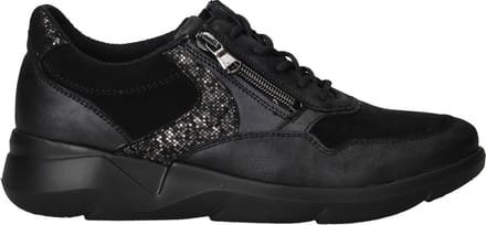 Waldläufer K Funky Sneakers - Leer - Dames - Zwart - Maat 41