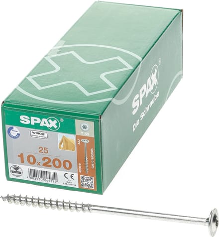 SPAX 0251011002005 Riembouten 10 mm 200 mm T-STAR plus Staal 25 stuk(s)