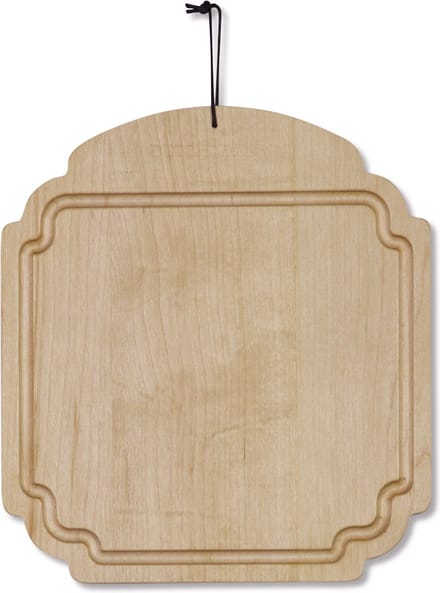 Dutchdeluxes - Luxe - Esdoorn - Serveerplank - Snijplank - Ontbijtbord - Wit beige