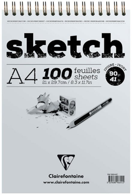Sketch tekenblok schetsblok A4 ivoor – 100 vel