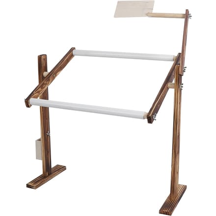 Antiek Houten Borduurstandaard Rek Verstelbare Hoogte Kruissteek Frame Naai Handwerk Accessoire white