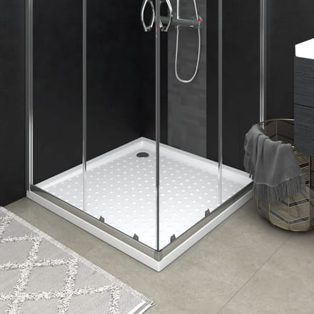 vidaXL - Douchebakken - 80 - x - 80 - x - 4 - cm - ABS