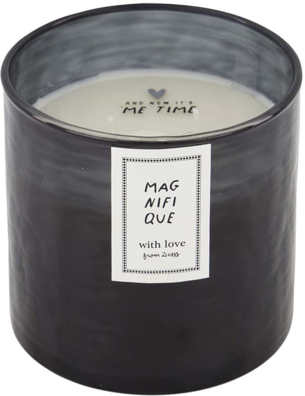 Zusss Geurkaars Hammered Glas Antracietgrijs Glas Anthracite Grey