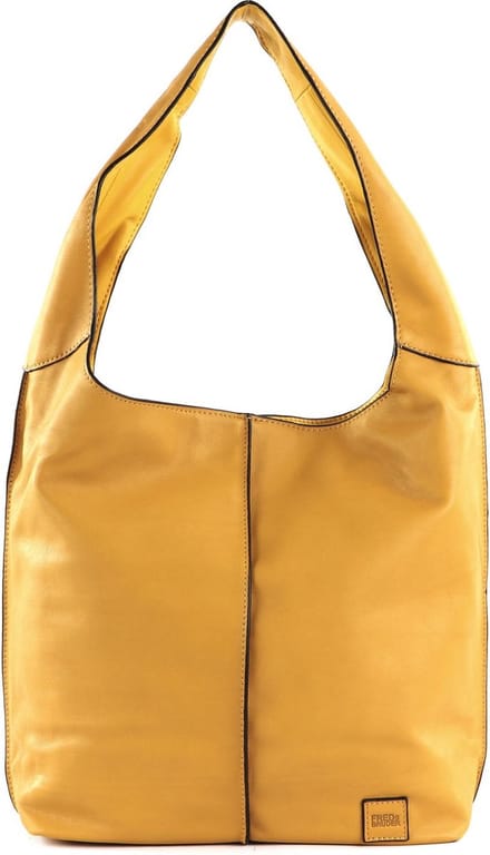 FREDsBRUDER Leren Schoudertas Ginsberg FB100 II Shoulderbag Sunny Yellow Geel