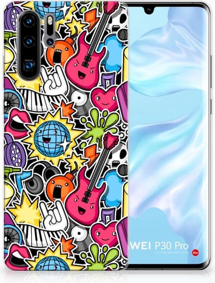 Huawei P30 Pro Silicone Back Cover Punk Rock