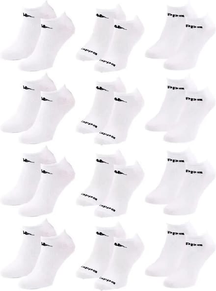 Kappa sneakersokken 12 paar wit maat 43/46