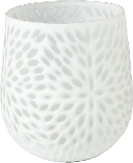 Goebel - Accessoires | Vaas White Carved 17 | Glas - 17cm