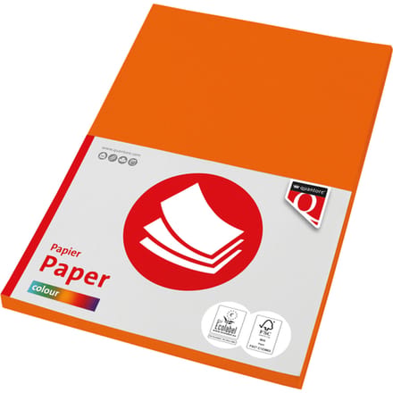 Kopieerpapier Quantore Colour A4 120gr oranje 100 vel