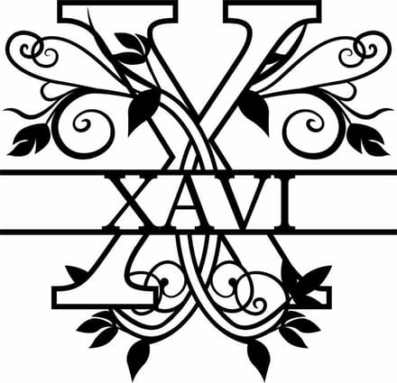 Wanddecoratie | Gepersonaliseerde letters A t/m Z - M (20cm)