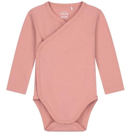 Prénatal basis romper met overslag Dark Pink 44 unisex
