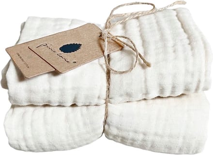 Pine Cone Kadera 4-Lagen Hydrofiele Doeken - 2 Stuks - 60 x 60 cm - Cream