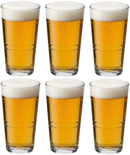 Cookinglife Bierglazen Vaasje / Amsterdammer 340 ml - 6 stuks