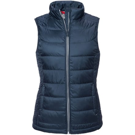 Russell Vrouwen/dames Nano Gewatteerde Bodywarmer (Franse marine)