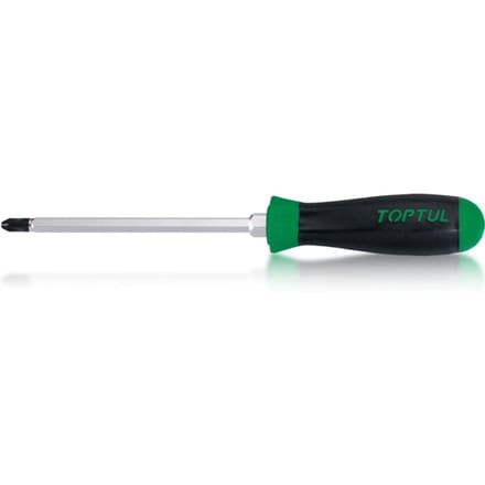 Toptul Phillips Schroevendraaier PH2, 100mm, HEX Bit, Antislip Handvat