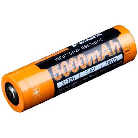 Fenix ARB-L21-5000U 21700 accu met usb-c-poort, 5000 mAh