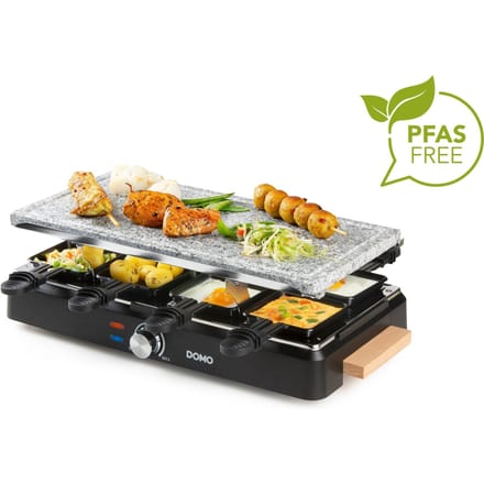 DOMO DO9262G - Raclette-grill 1400W steen + hout