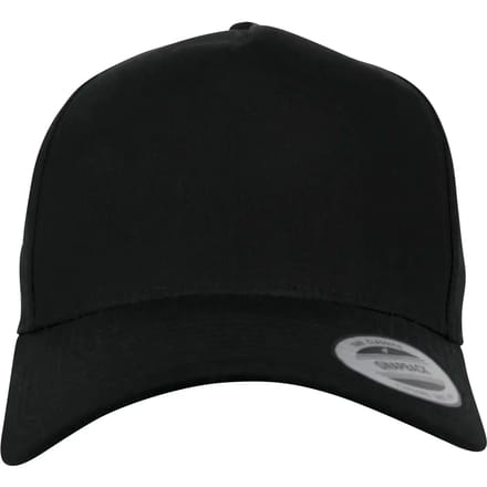 Flexfit - 5Panel Curved Classic Snapback black one size Snapback Pet - Zwart