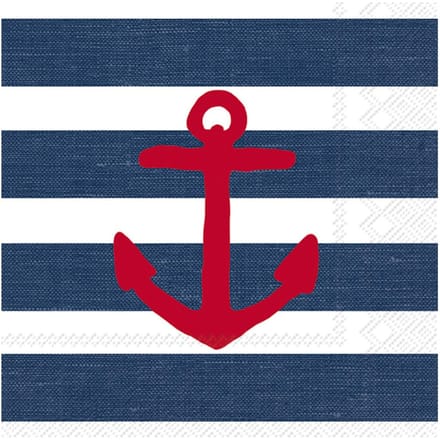 Servet "Anchor blue"