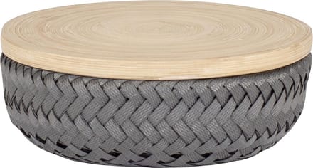 Handed By Wonder XS - Opbergmand rond met deksel- donkergrijs