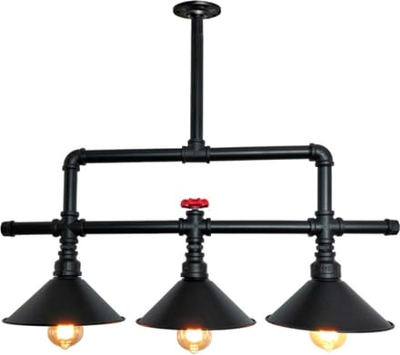 OHNO - Woonaccessoires - Mercurius Hanglamp - Zwart, Rood - Tijdloos - Modern - Industrieël