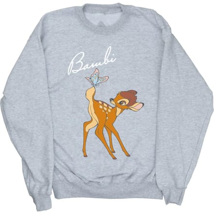 Disney Dames/Dames Bambi Vlinderstaart Sweatshirt (Sportgrijs)