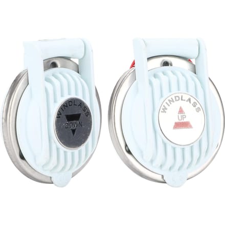 2 stuks Lier Voetschakelaar Omhoog en Omlaag Wit Handsfree Universeel voor Marine Boot Schip Anker DC white