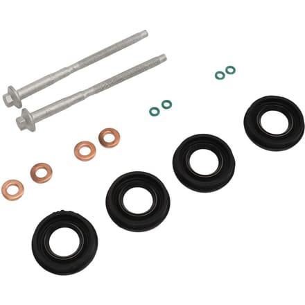 Brandstofinjector Afdichtring O-ring Set Rubber Metaal Diesel Injector Afdichtingskit met Klembouten voor