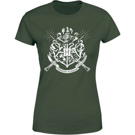 Harry Potter Hogwarts House Crest Women's T-Shirt - Green - M