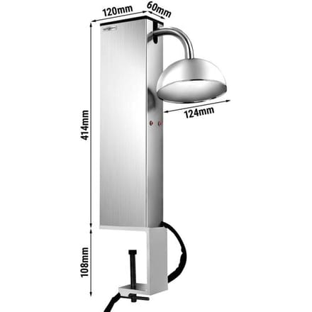 GGM Gastro Glasvereiser - bis zu -78,5 °C Zilver