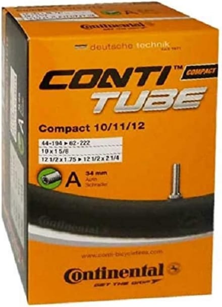 Compact Fietsbinnenband voor 10, 11 en 12 Inch Velgen - Sterke Luchtslang