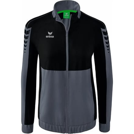 Erima Six Wings Presentatiejack Dames - Zwart / Slate Grey | Maat: 44