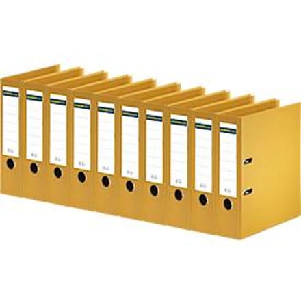 Schäfer Shop Select  ordner, A4, rugbreedte 80 mm, 10 stuks, geel