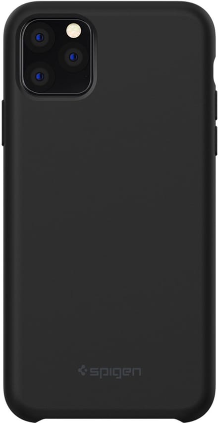 Spigen Silicone Fit Apple iPhone 11 Pro Max Hoesje Zwart