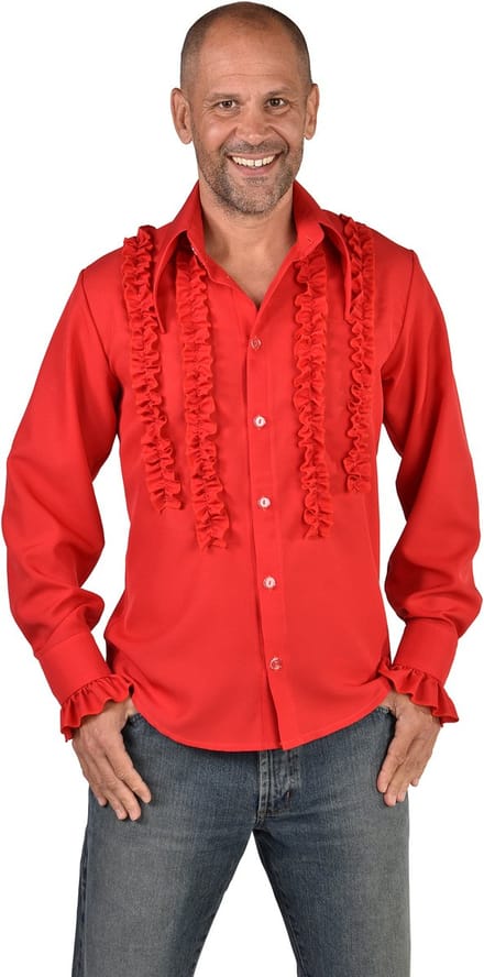 Magic By Freddy Rouches Blouse Polyester Rood Maat Xxl