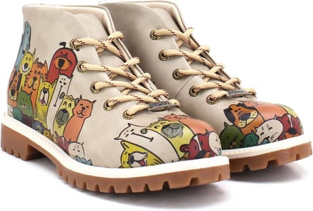 GOBY - Animals - Ankle Boots - Laars - Laarzen - Damesboots - Dames laarzen - Enkel laarzen - Handmade - Maat 38