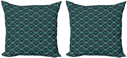 ABAKUHAUS Geometrisch Kussenhoes – Set 2x45 cm – Dubbelzijdig