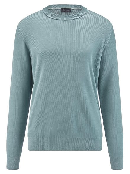 Trui ronde hals Van MAERZ Muenchen turquoise