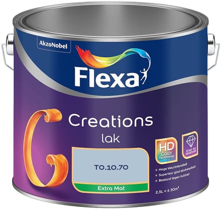 Flexa - Creations Lak Extra Mat - T0.10.70 - Mengverf - 2,5 L