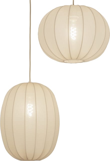 Lumidora Hanglamp 74687 - TACK - 2 Lichts - E27 - Beige - Zand - Metaal - ⌀ 58 cm